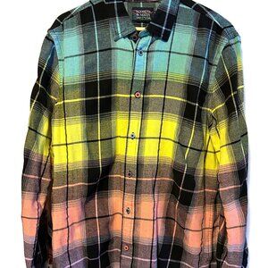 Scotch & Soda Regular-Fit Colourful Checked Flannel Shirt, Large